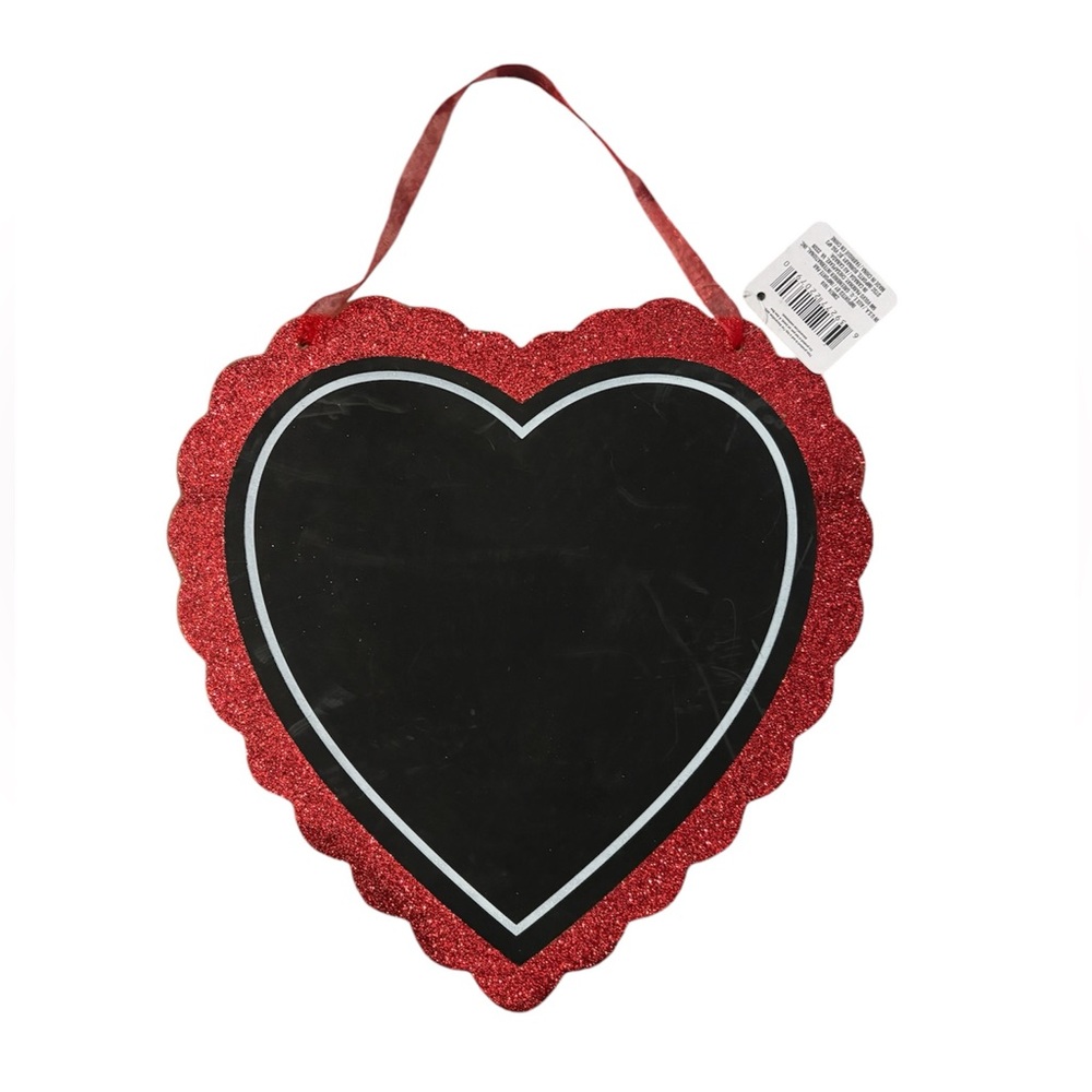 HEART ❤️ SHAPED CHALK BOARD WALL DECOR MESSAGE BOARD